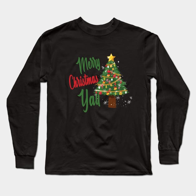 Merry Christmas Long Sleeve T-Shirt by HichamBiza